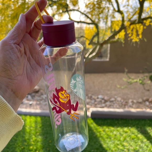 Starbucks ASU plastic water bottle. NWT Arizona State University. Sun Devils. - Picture 5 of 5